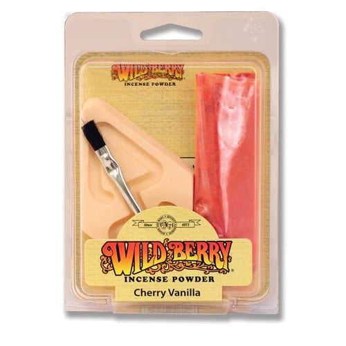 Wild Berry Cherry Vanilla Incense Powder Set with burner
