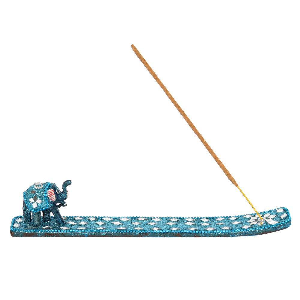 Glitter Incense Holder with Elephant pack of 4