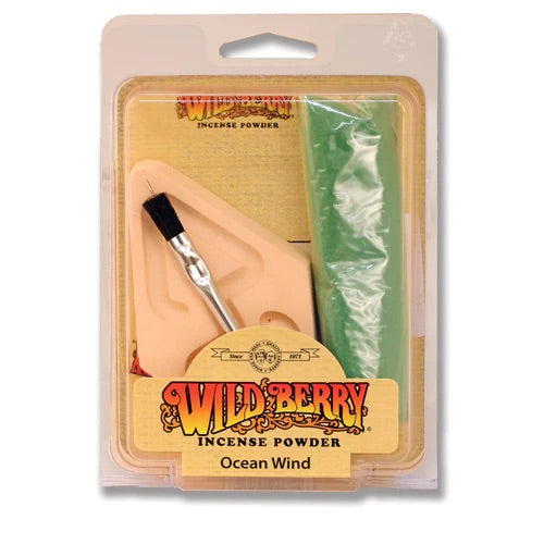 Wild Berry Ocean Wind Incense Powder Set with burner