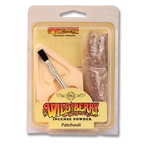 Wild Berry Patchouli Incense Powder Set with burner