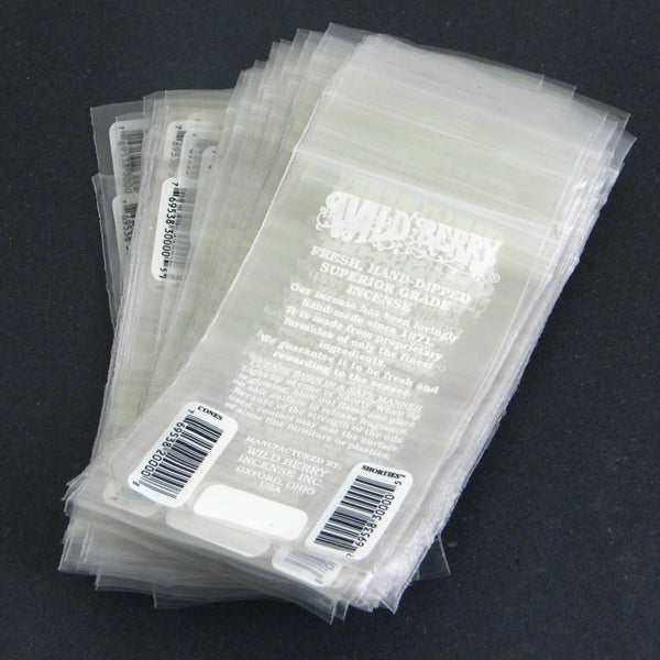 Wild Berry Zip Lock Bags for Shorties or Cones