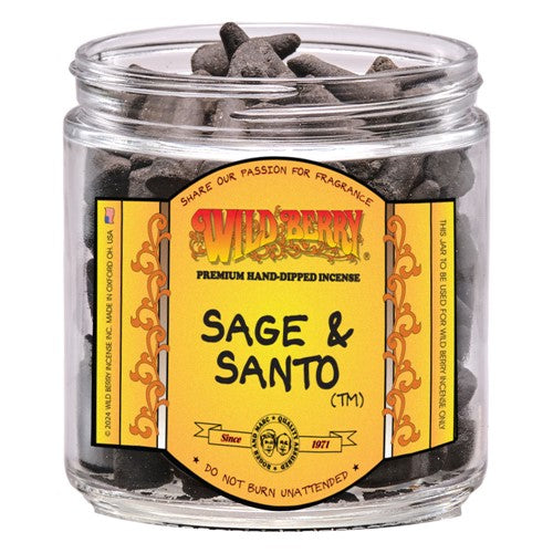 Wild Berry Incense Cones Sage & Santo